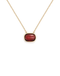 Smooth Garnet Necklace