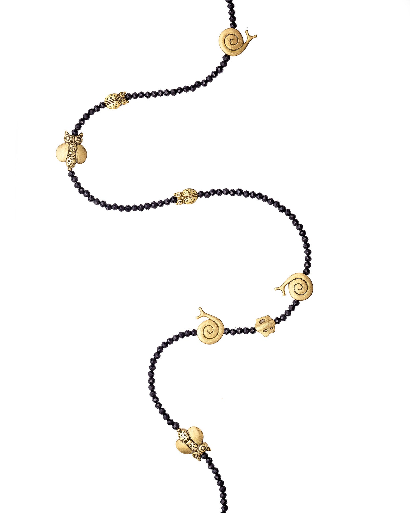 Fable Animals and Strange Characters Beaded Necklace