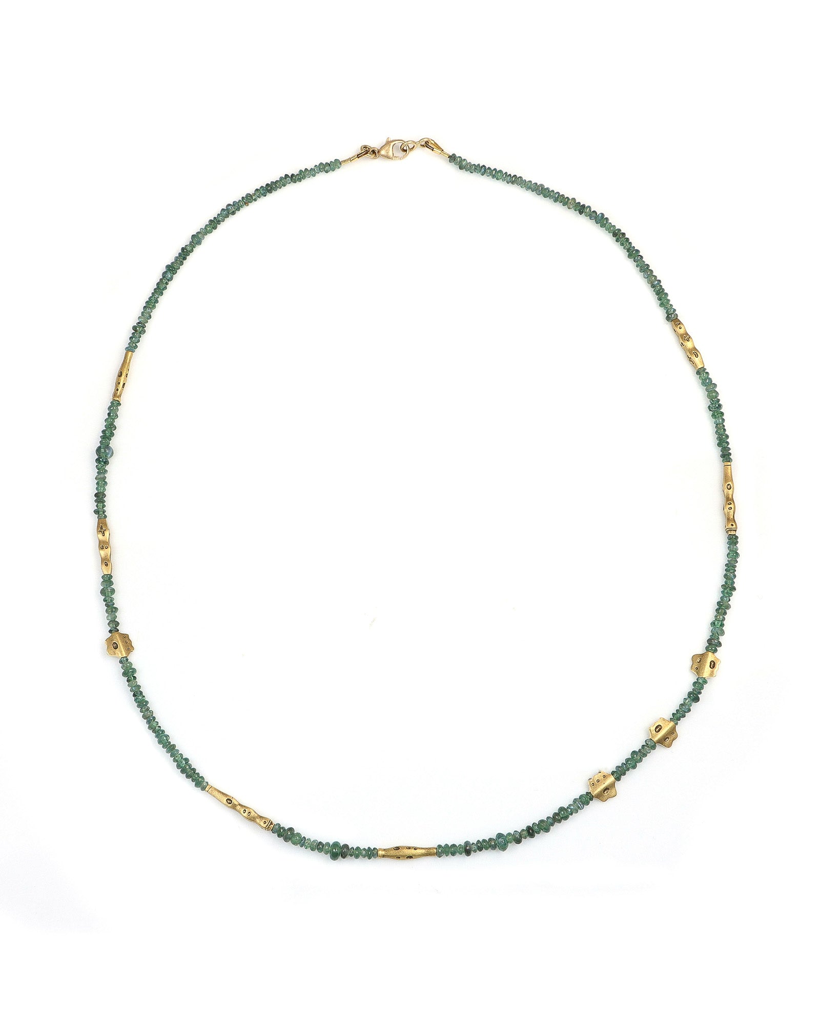 Alexandrite Beaded Flora Necklace