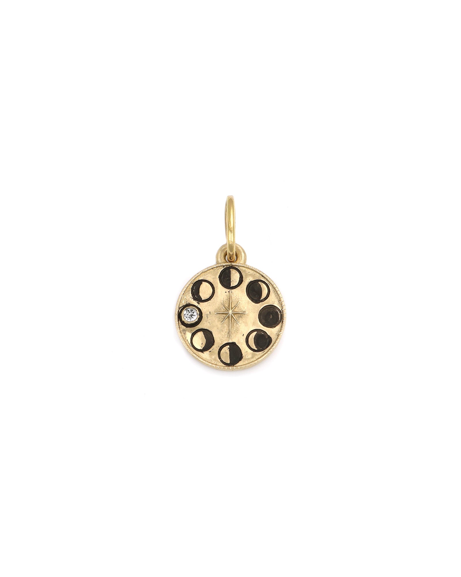 Yellow Gold "To the Moon" Charm