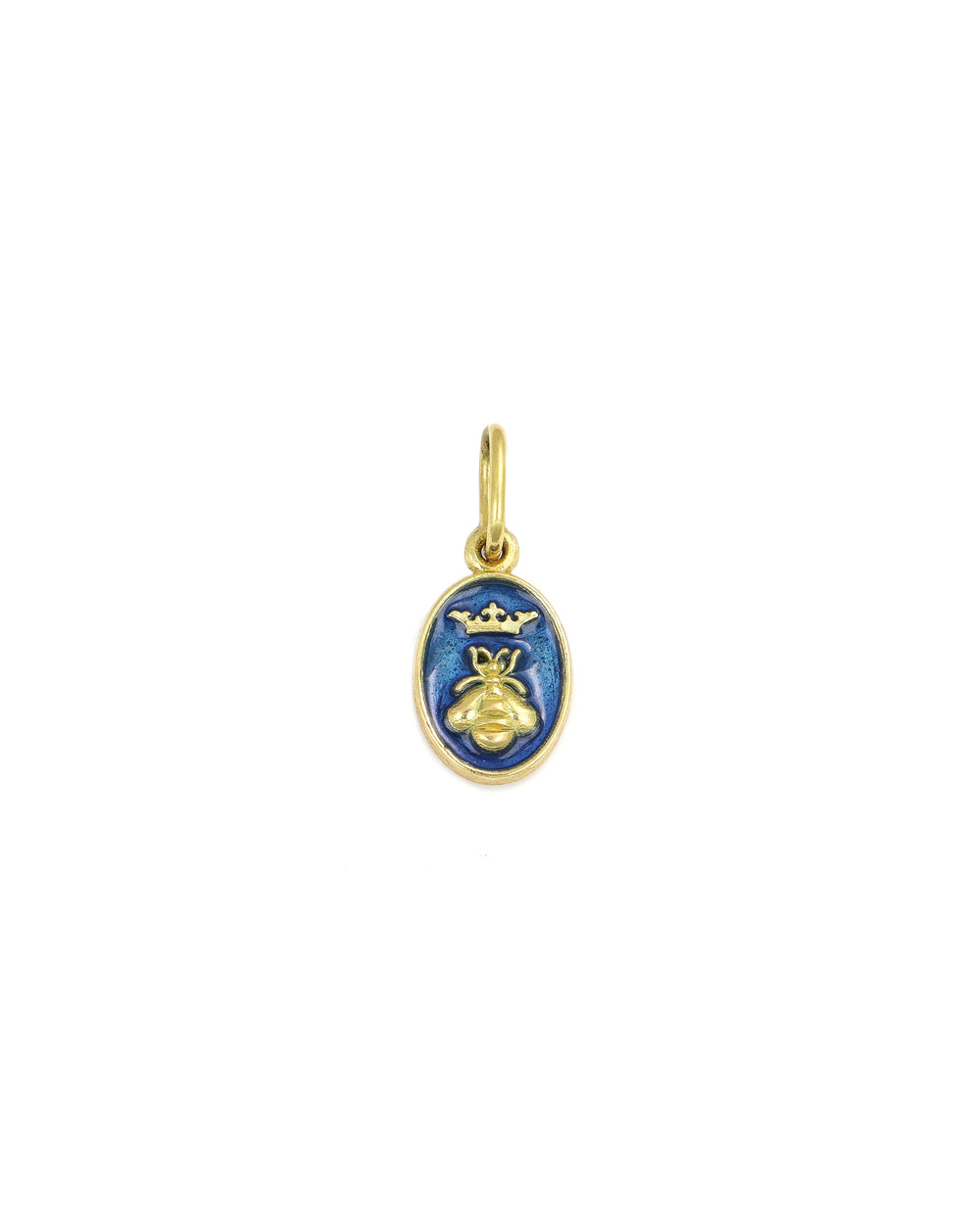 Blue Queen Bee Charm