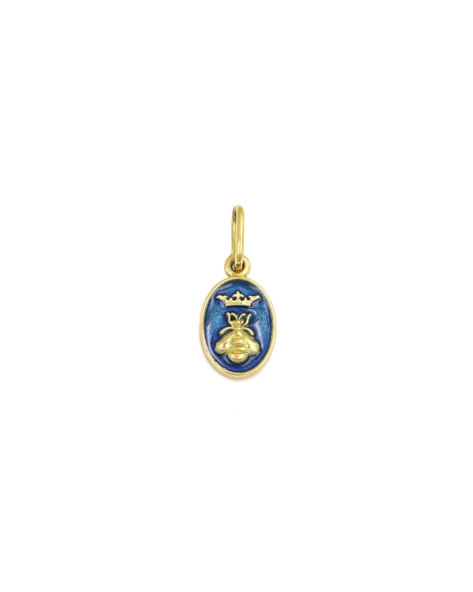Blue Queen Bee Charm