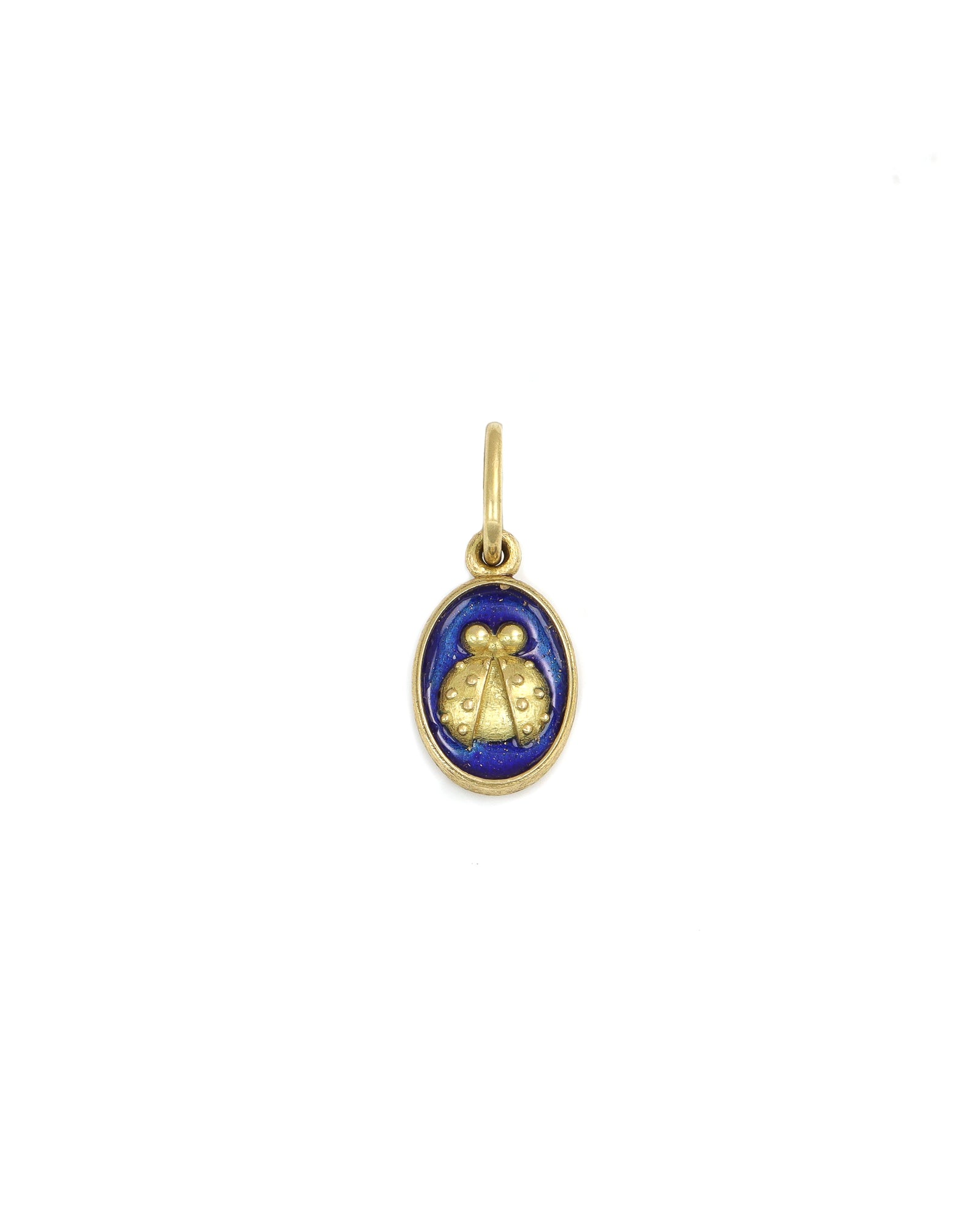 Blue Scarab Charm