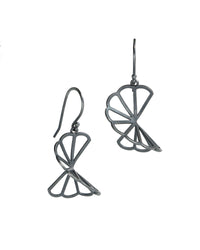 Med Cloud Fold Earrings