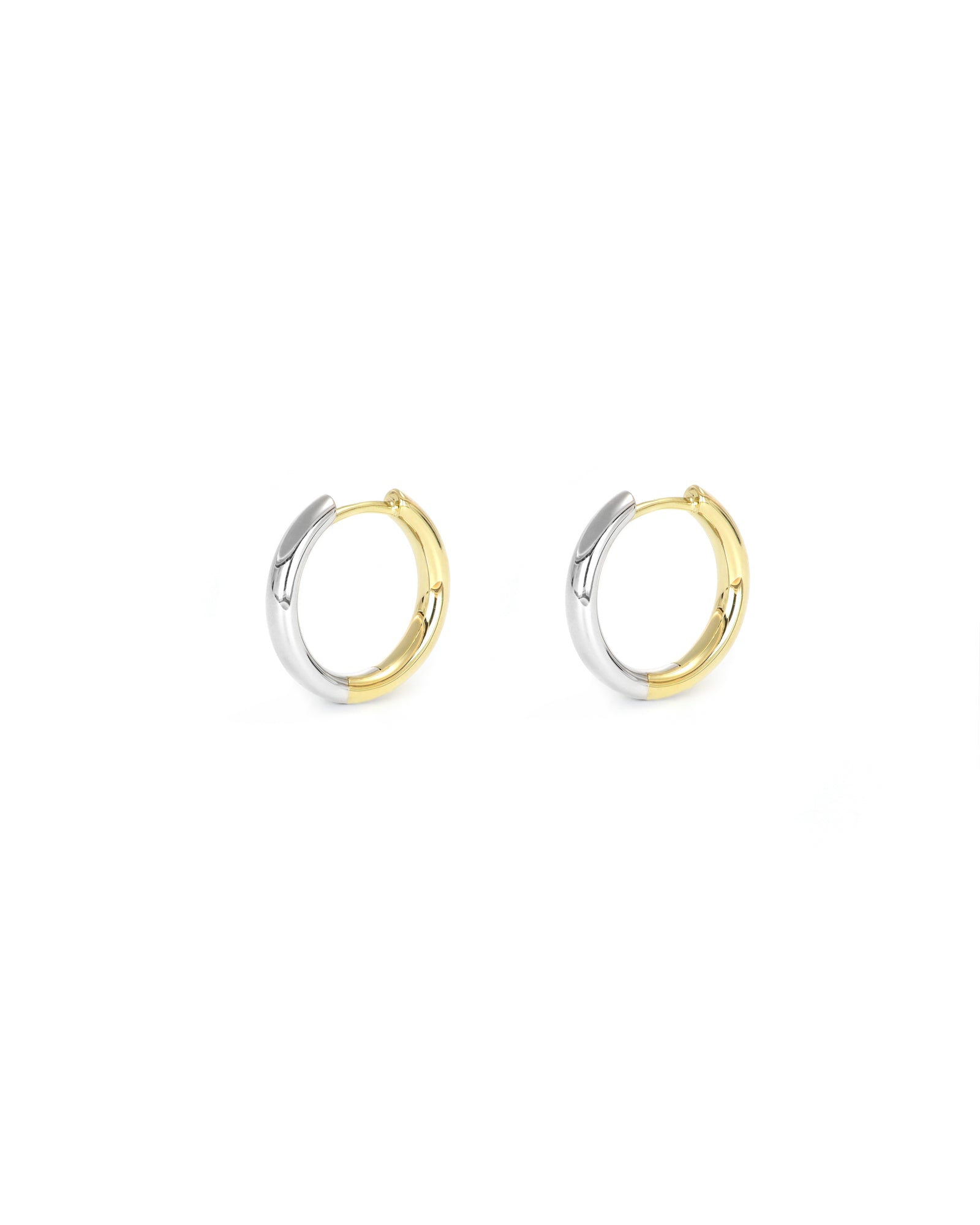 Two Tone Mini Hoops