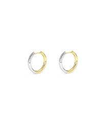 Two Tone Mini Hoops