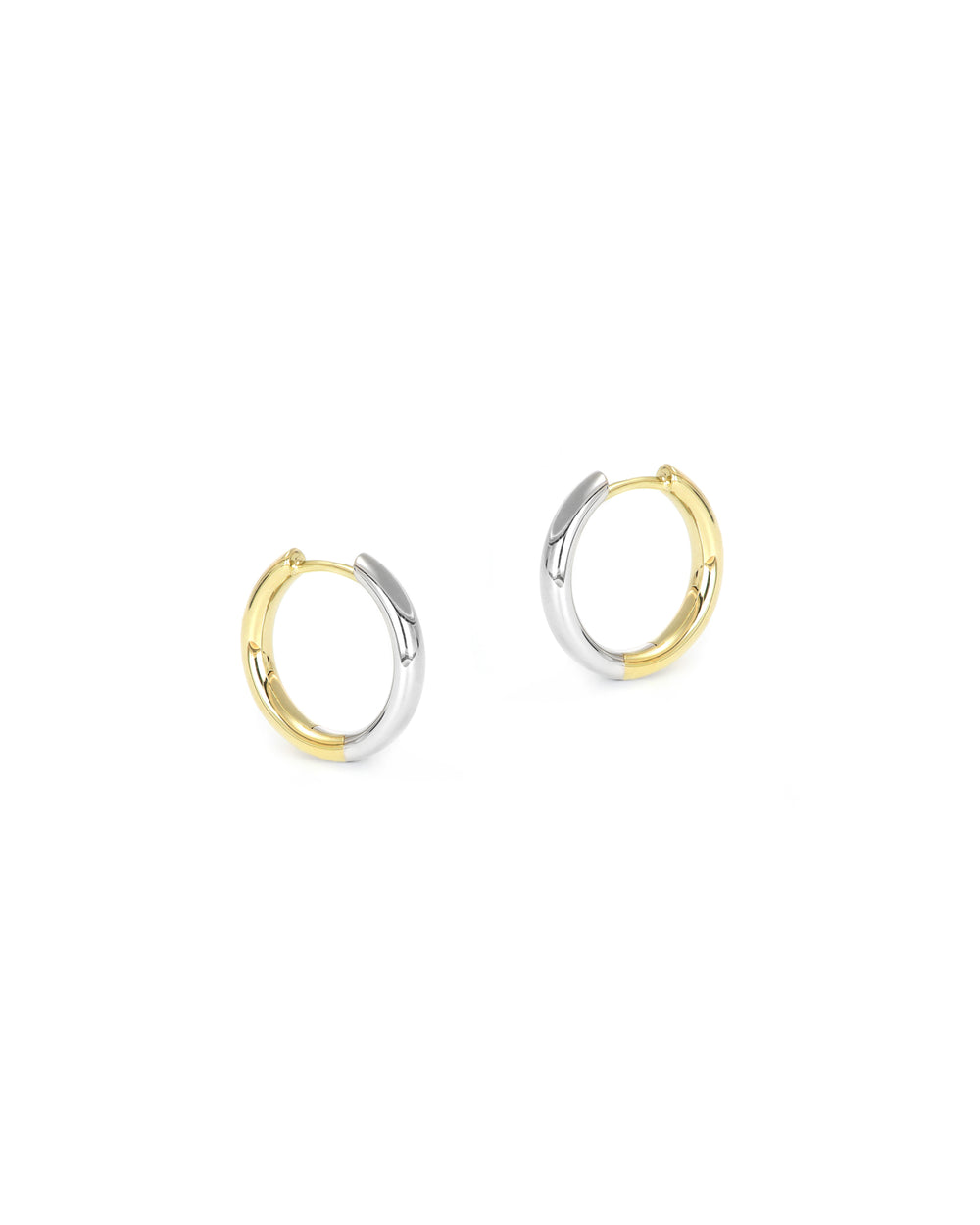 Two Tone Mini Hoops