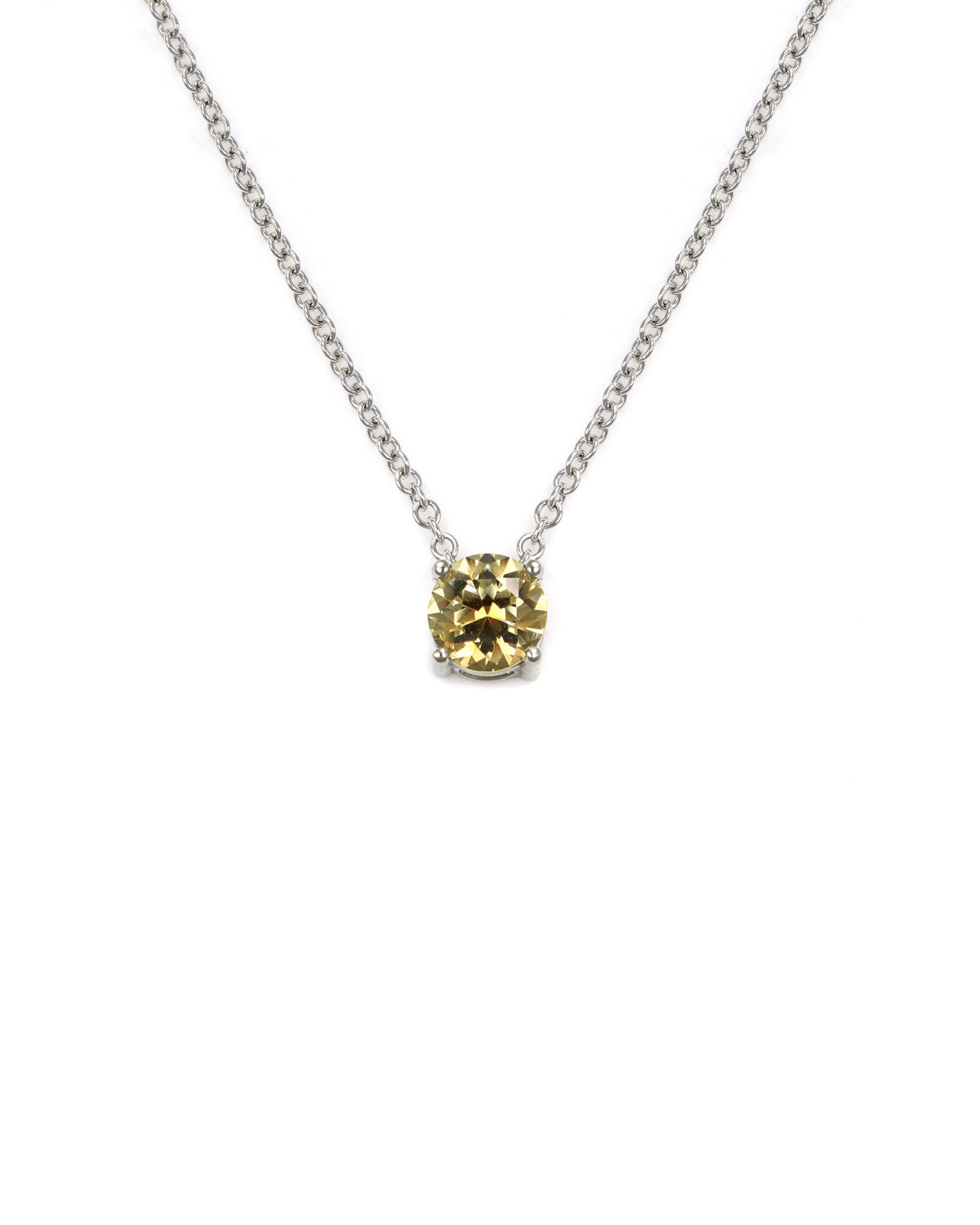 Yellow Montana Sapphire Slide Pendant