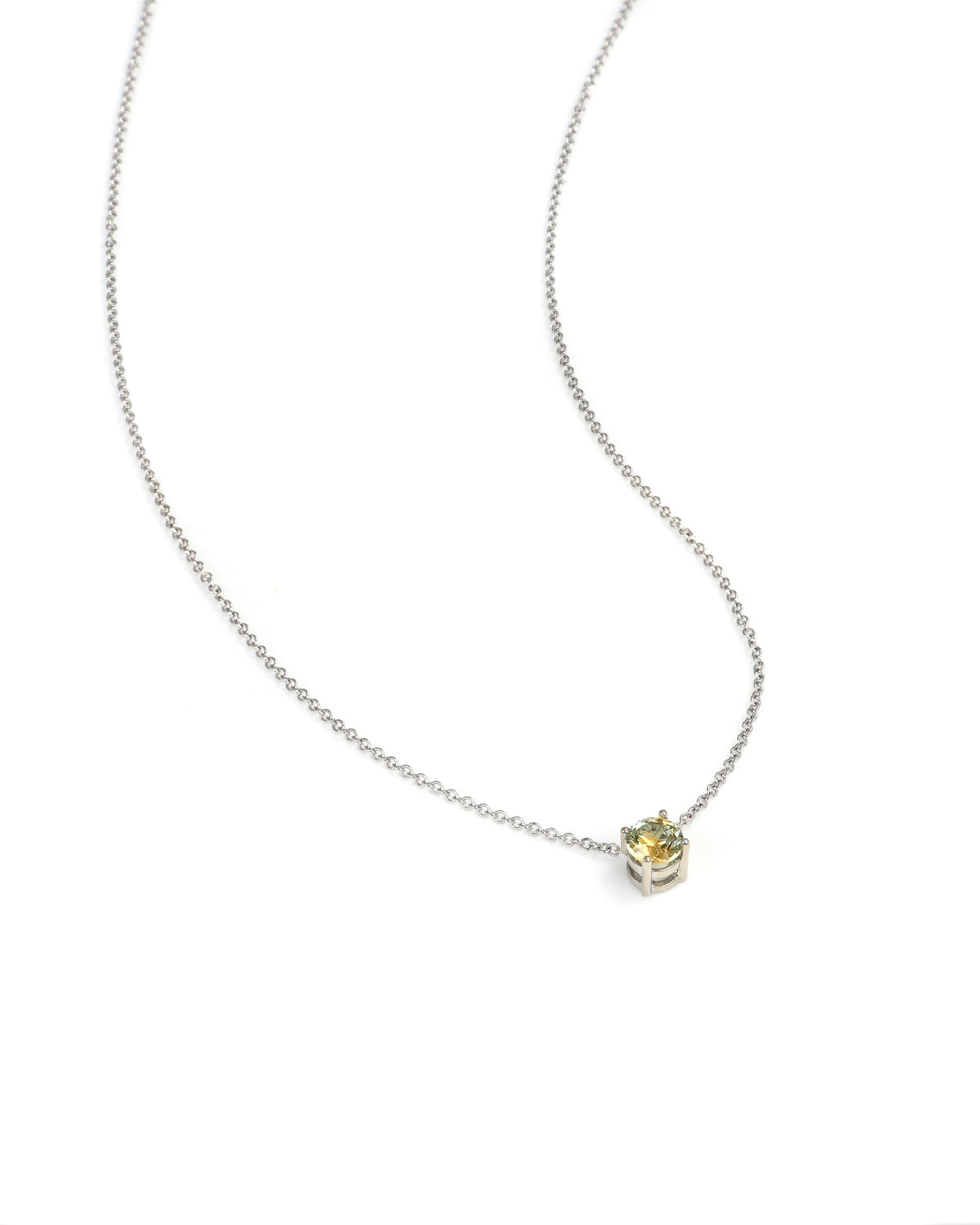 Yellow Montana Sapphire Slide Pendant