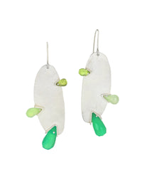 Green Briolette Drops