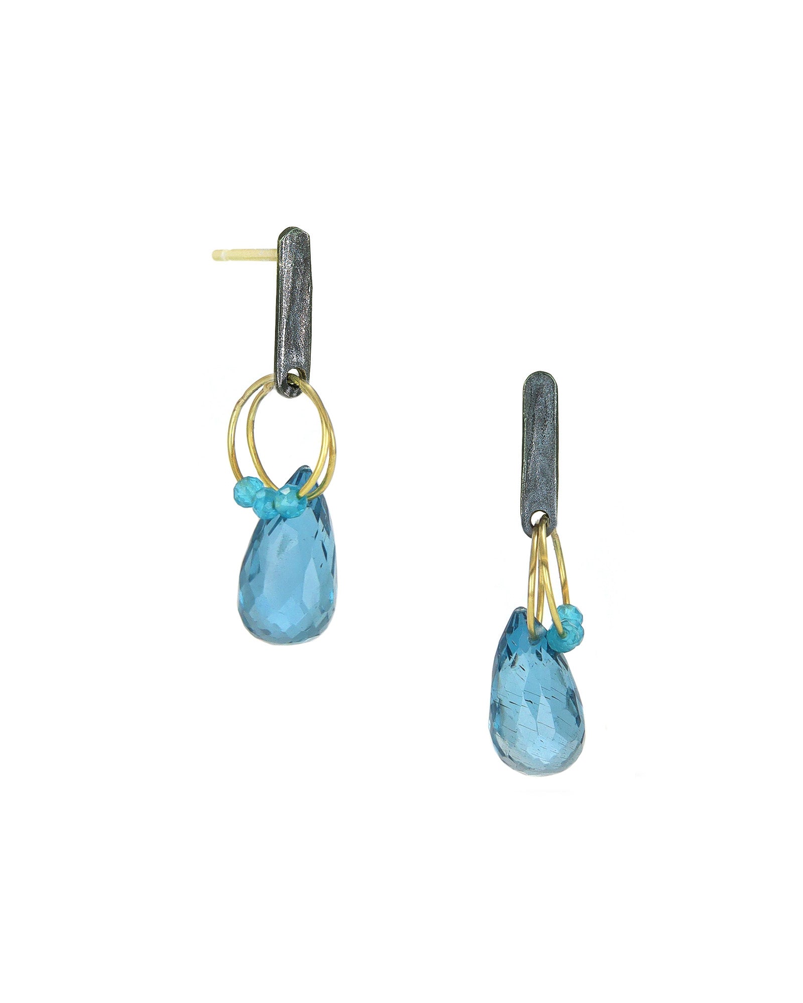 London Blue Topaz Mini Tangle Earrings