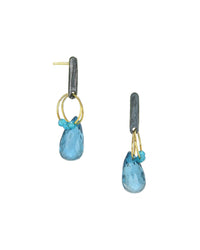London Blue Topaz Mini Tangle Earrings