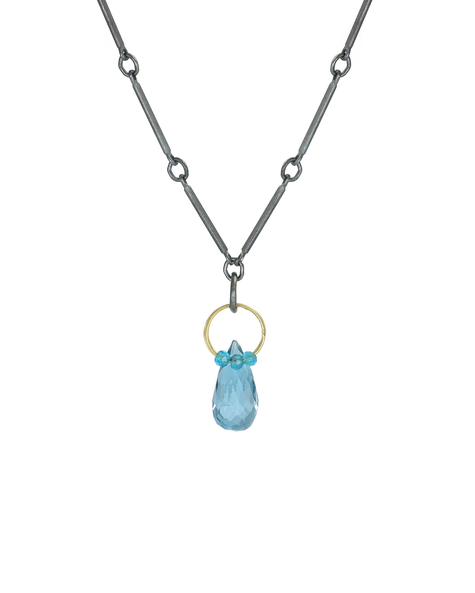 London Blue Topaz Mini Tangle Necklace