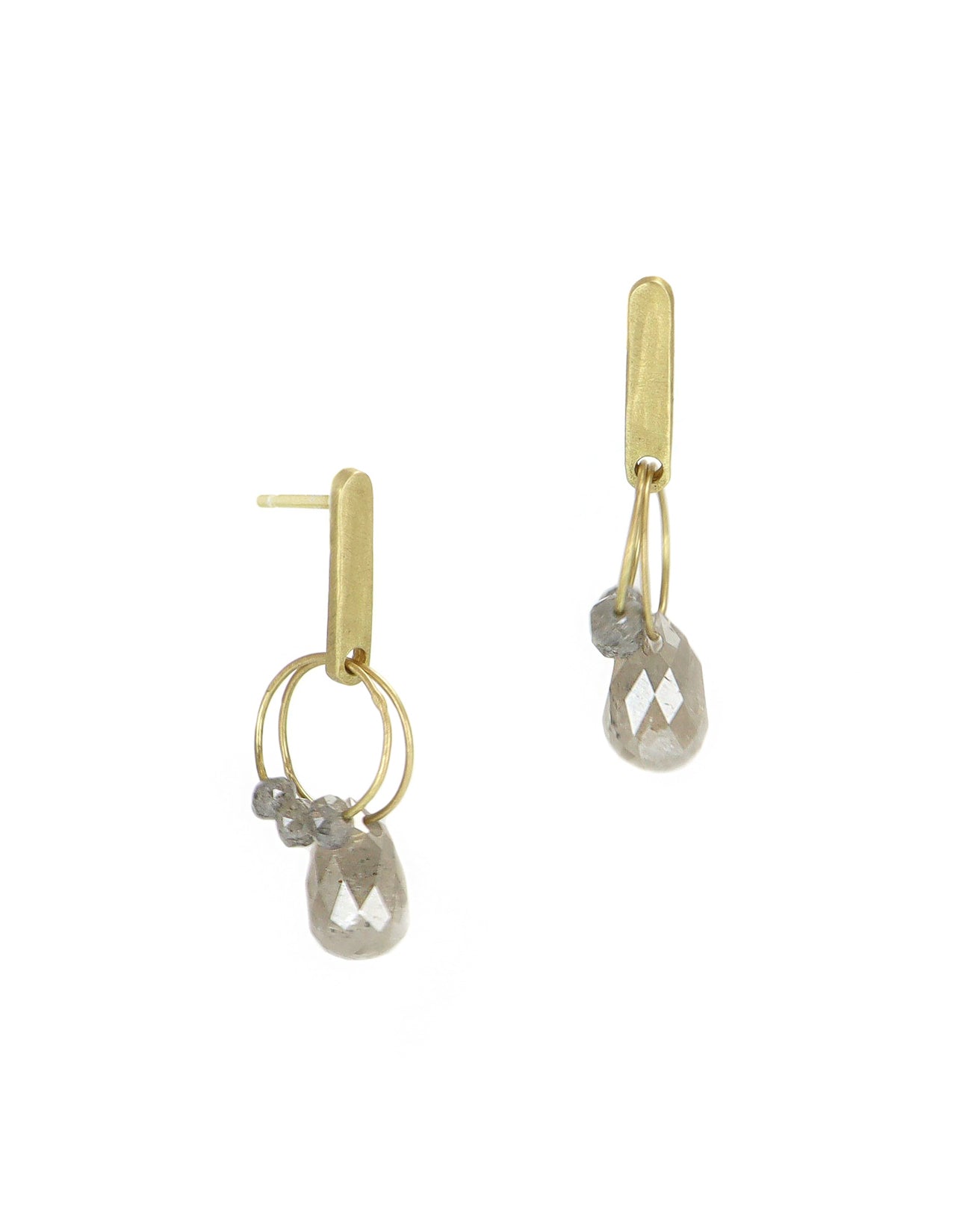 Grey Diamond Mini Tangle Earrings