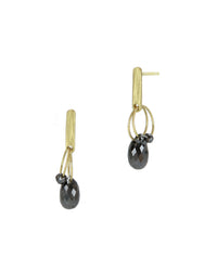 Black Diamond Mini Tangle Earrings