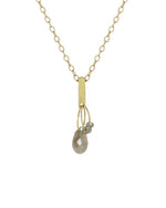 Grey Diamond Mini Tangle Necklace