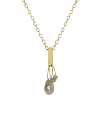 Grey Diamond Mini Tangle Necklace