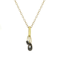 Black Diamond Mini Tangle Necklace