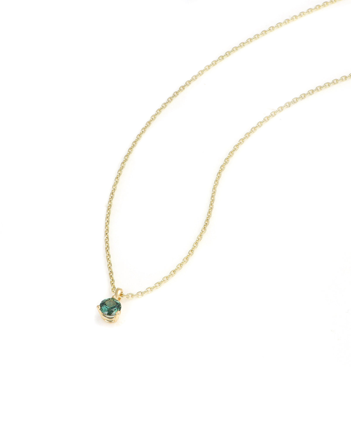 Yellow Gold Montana Sapphire Pendant
