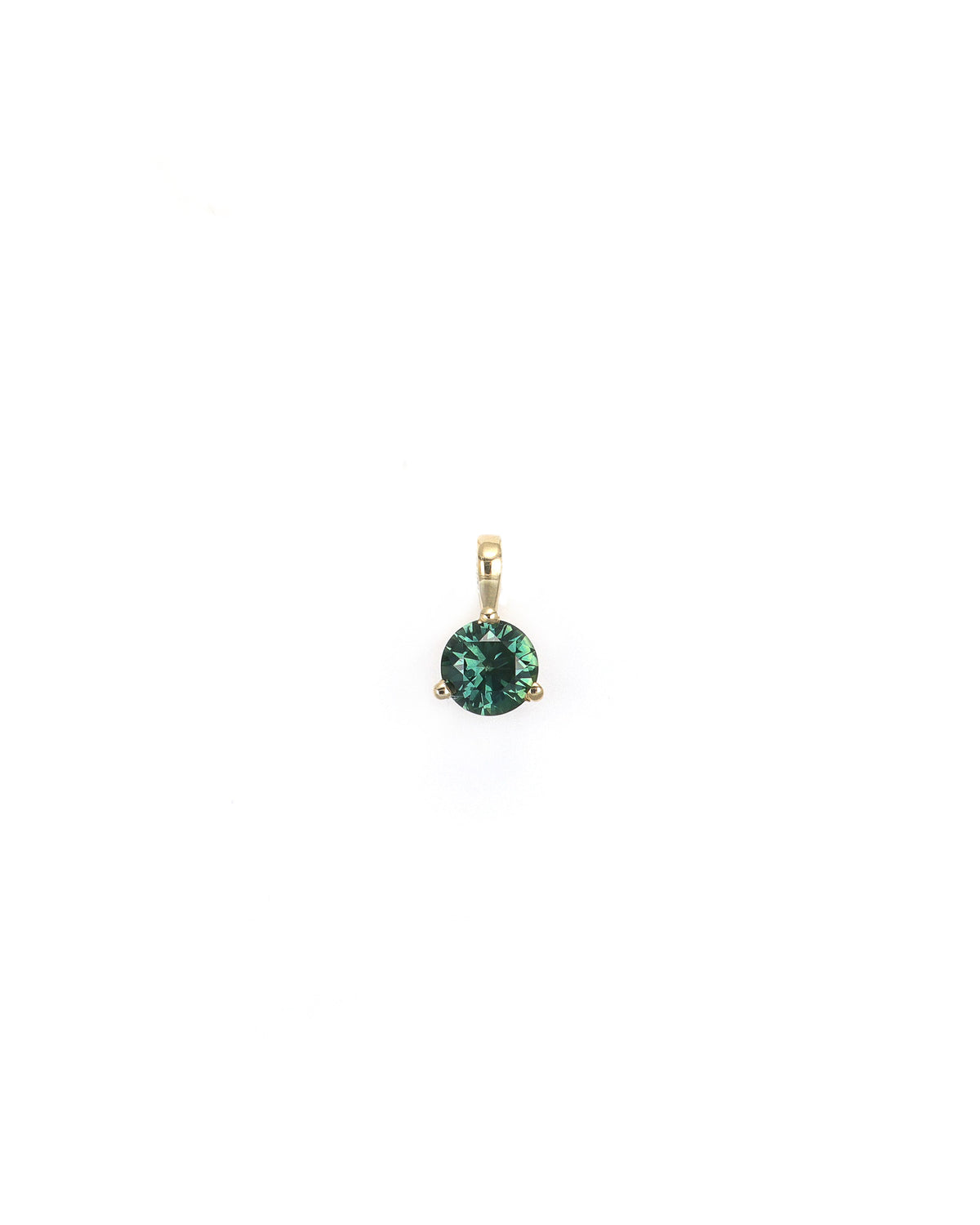 Yellow Gold Montana Sapphire Pendant
