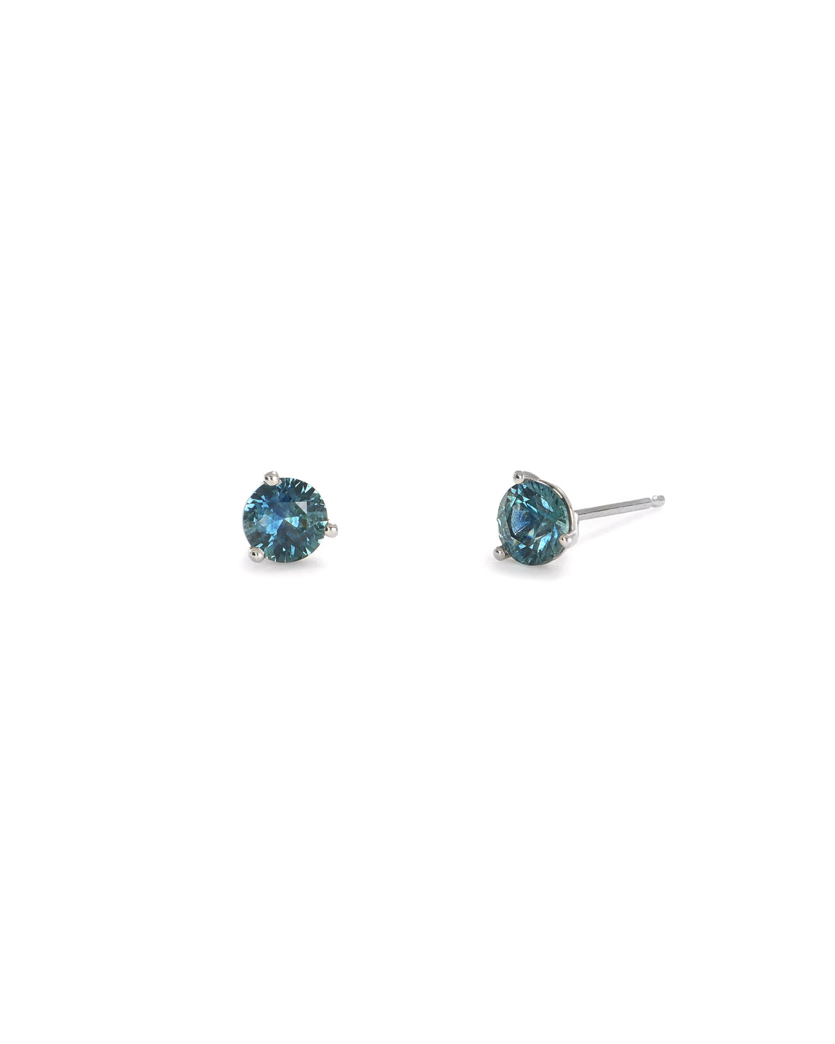 Blue Montana Sapphire Martini Stud Earrings