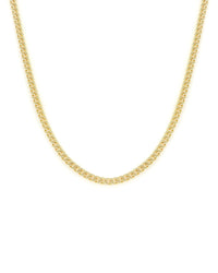 18k YG Curb Chain 2.4mm 18"