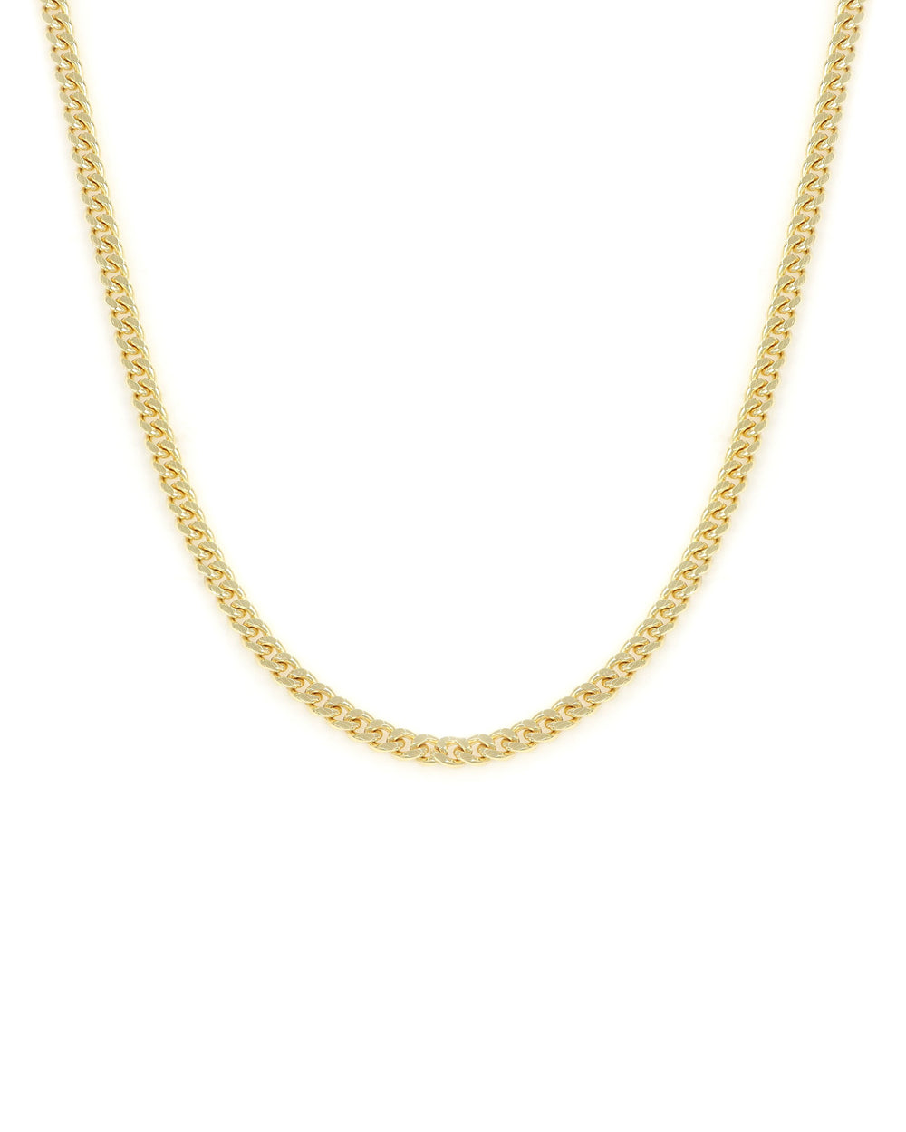 18k YG Curb Chain 2.4mm 20"