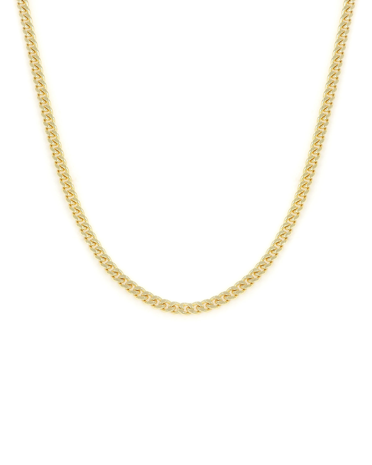 18k YG Curb Chain 2.4mm 20"