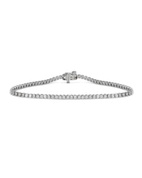 2.89ctw White Bezel Tennis Bracelet