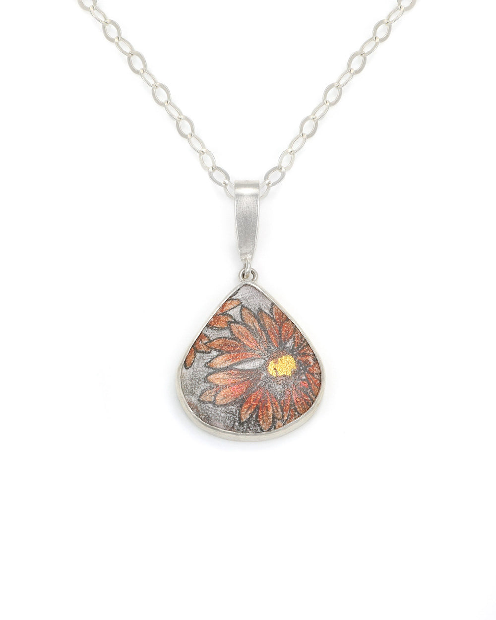 Firewheel Teardrop Pendant