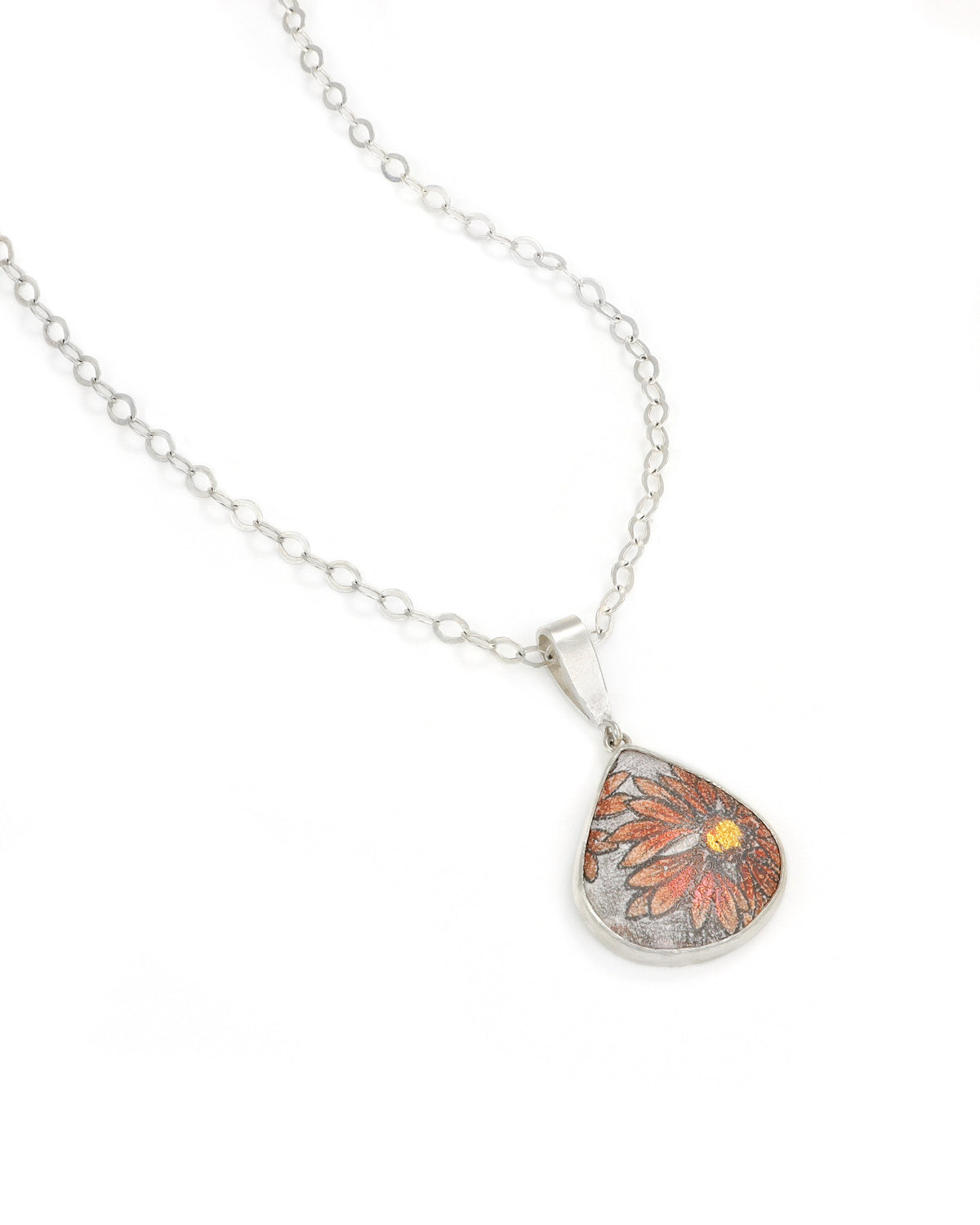 Firewheel Teardrop Pendant