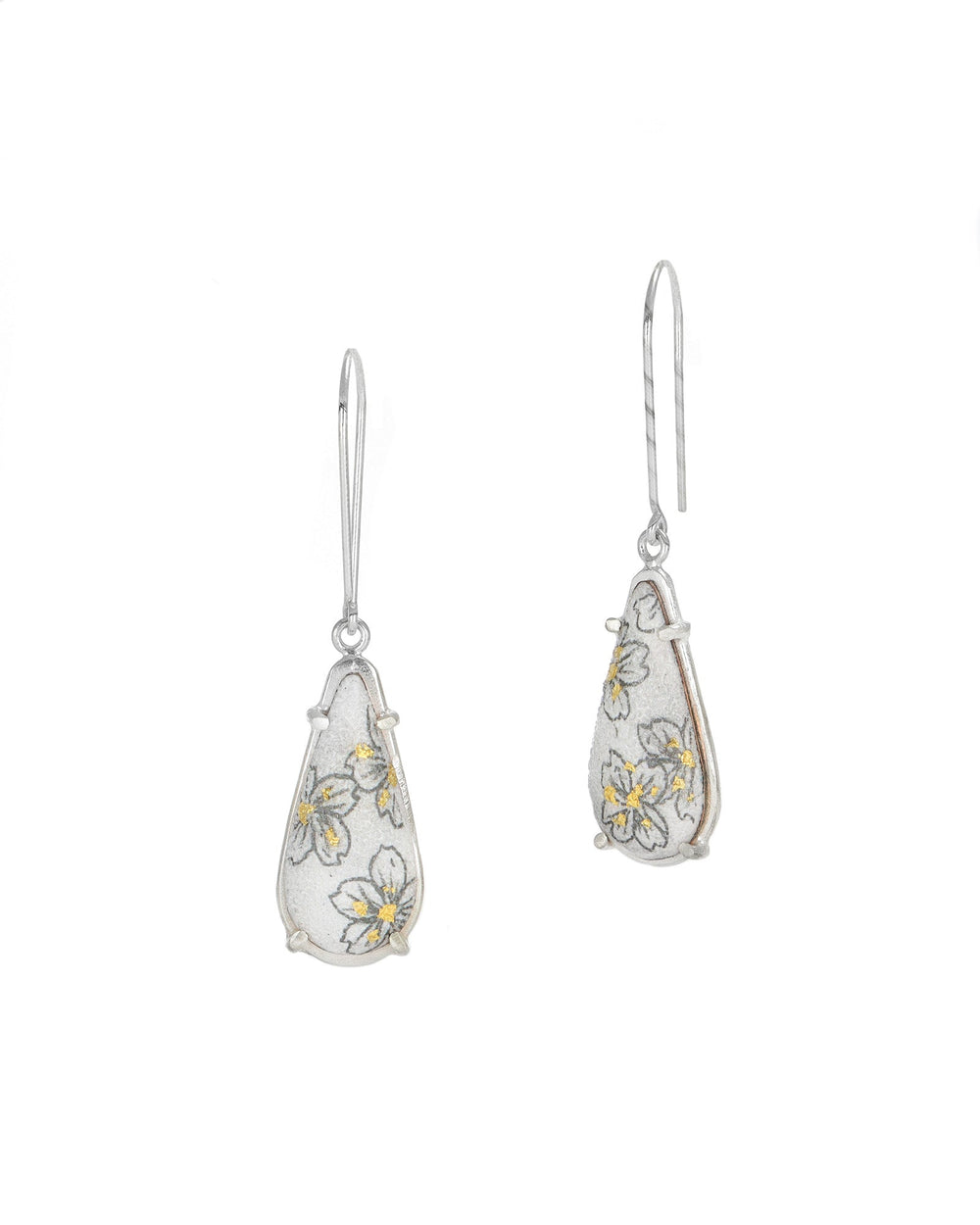 Cherry Blossom Teardrop Dangles
