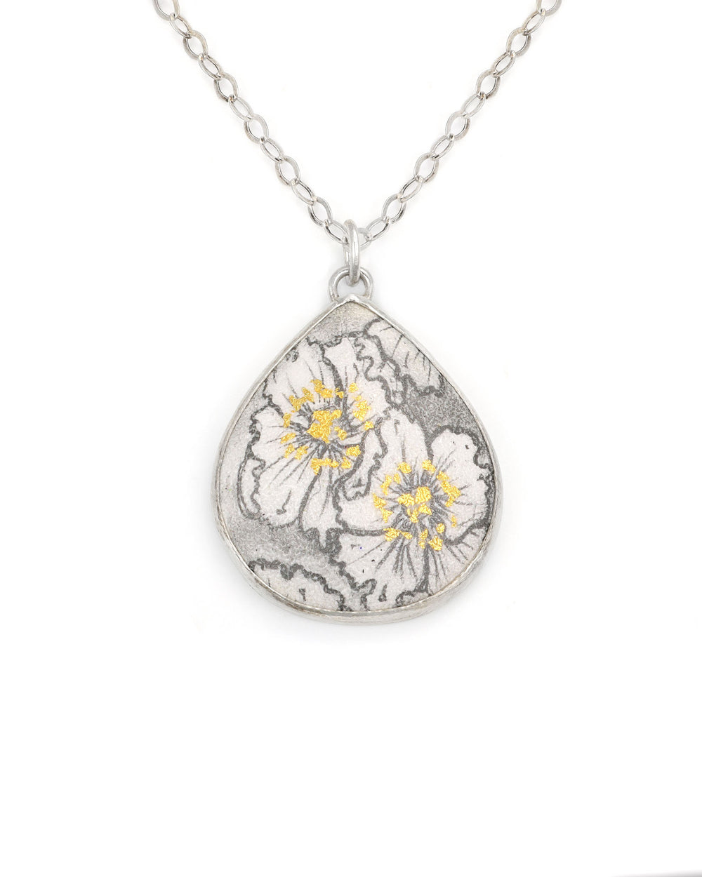 Poppy Teardrop Necklace