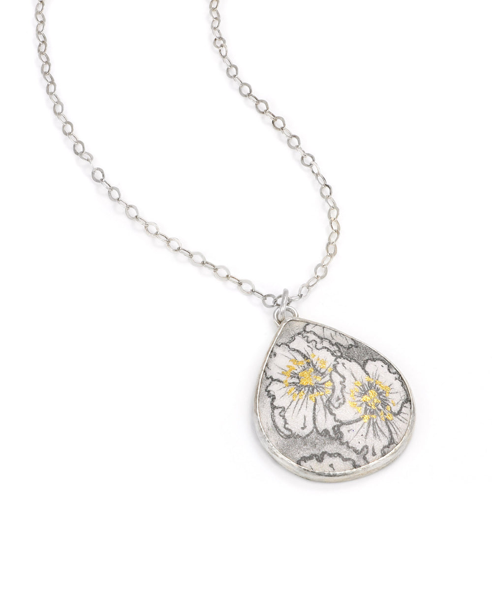 Poppy Teardrop Necklace
