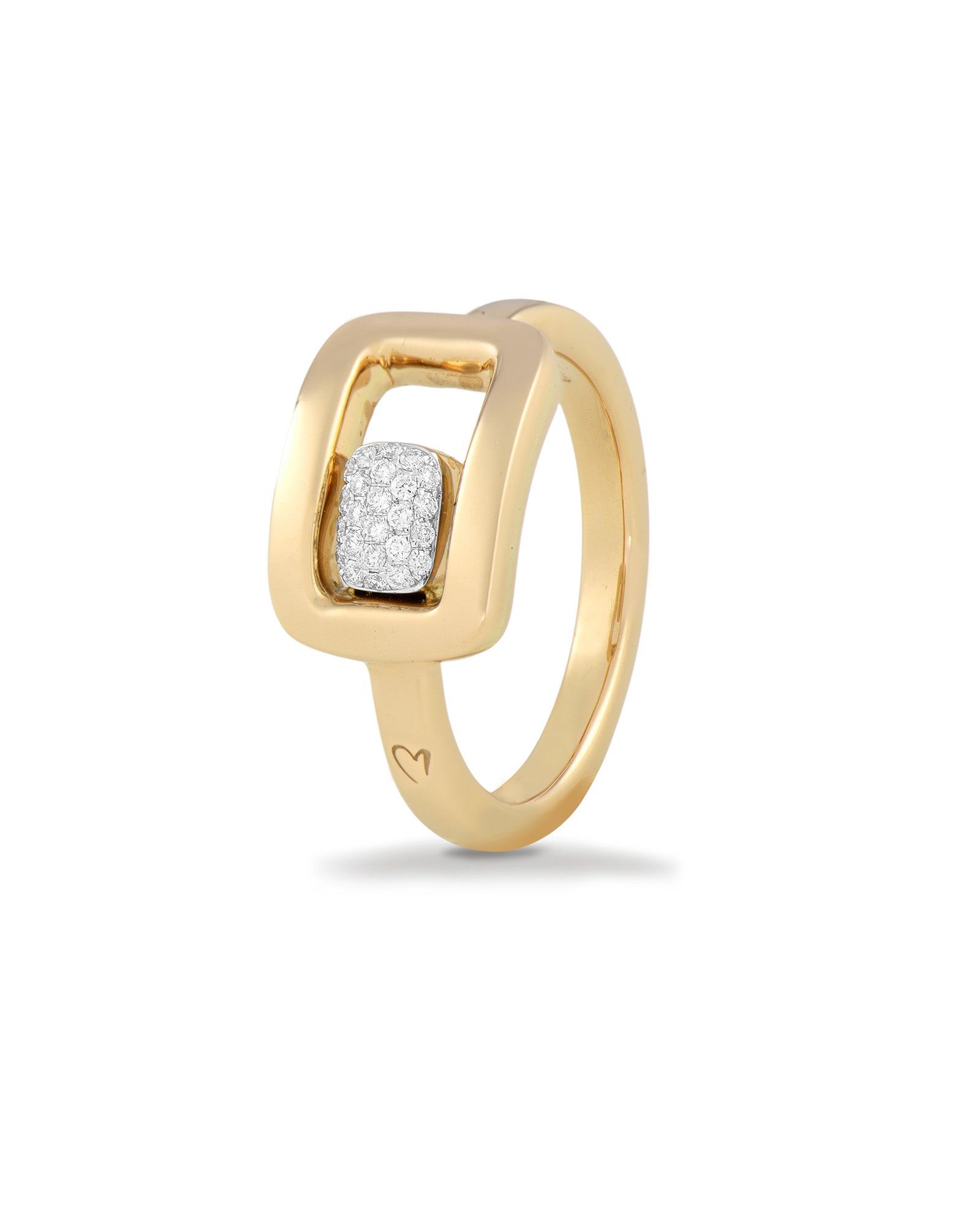 Rectangular Gold Ring