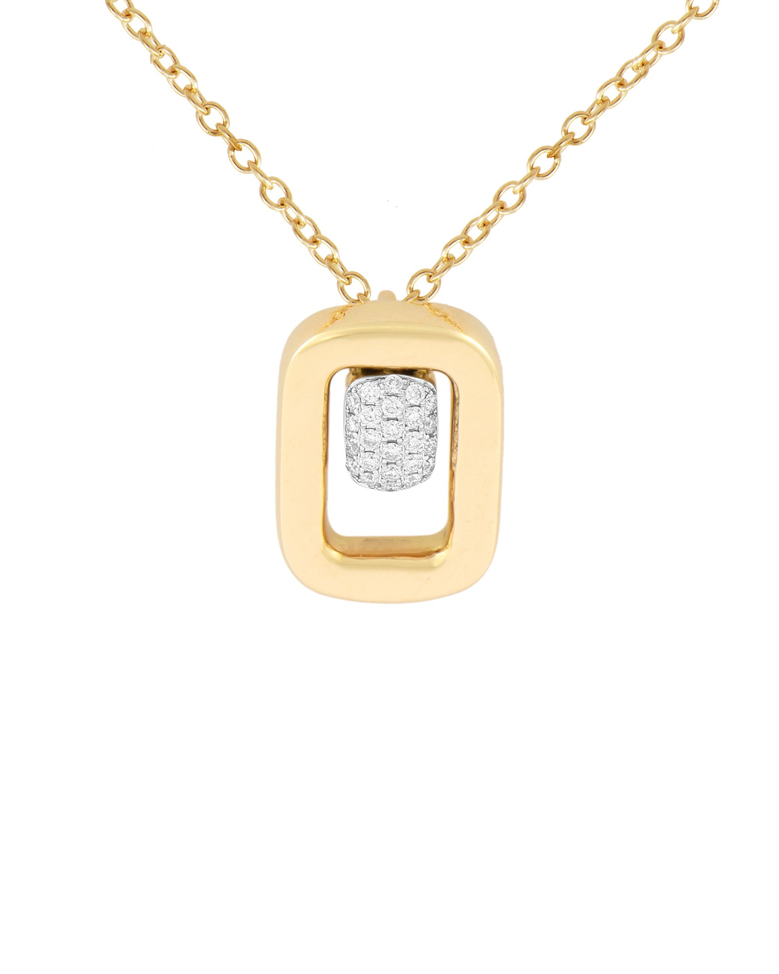 Rectangular Gold Pendant – Green Lake Gallery