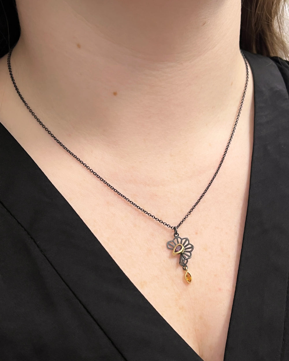 Petite Hyacinth Fold Necklace