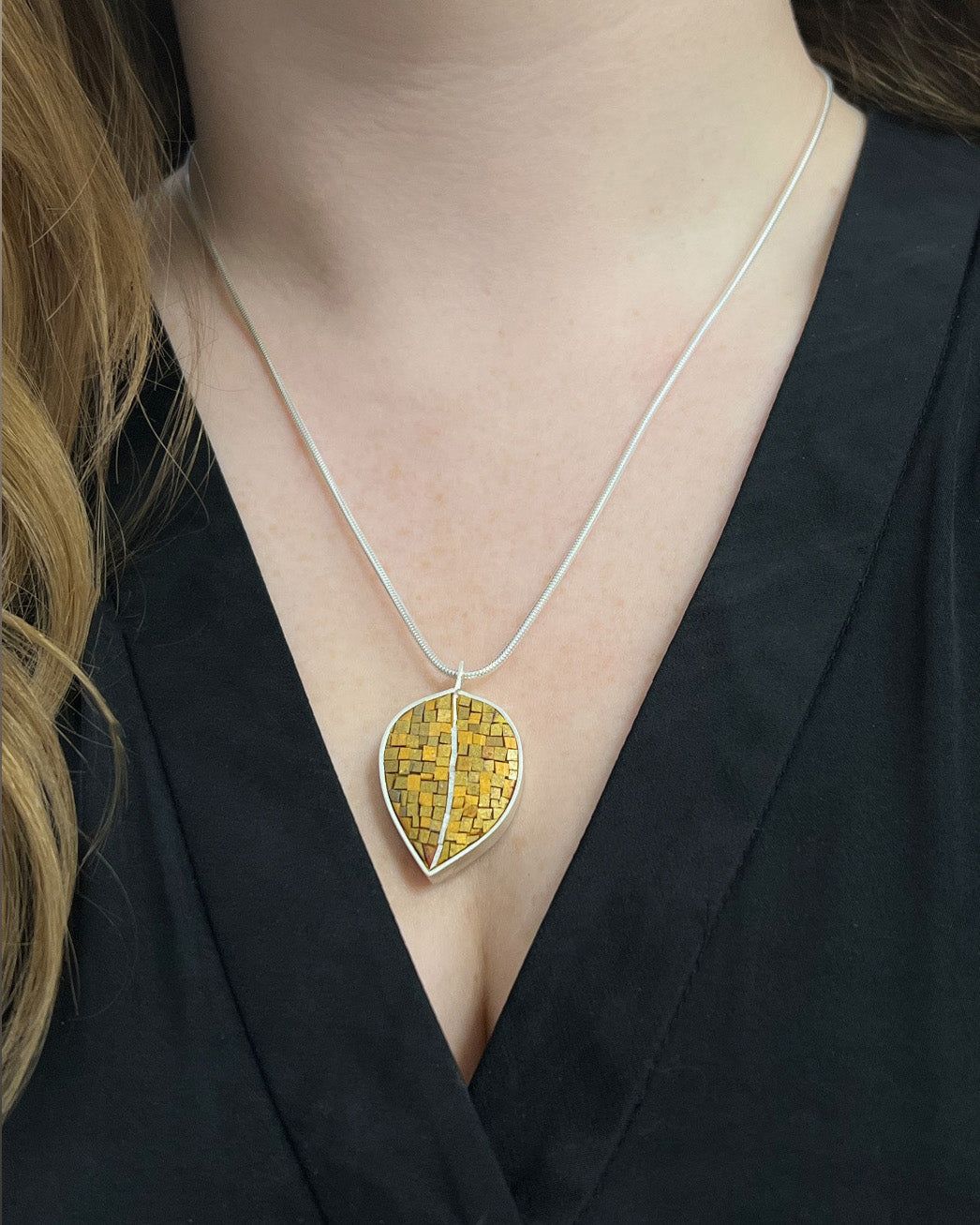 Gold Leaf Pendant