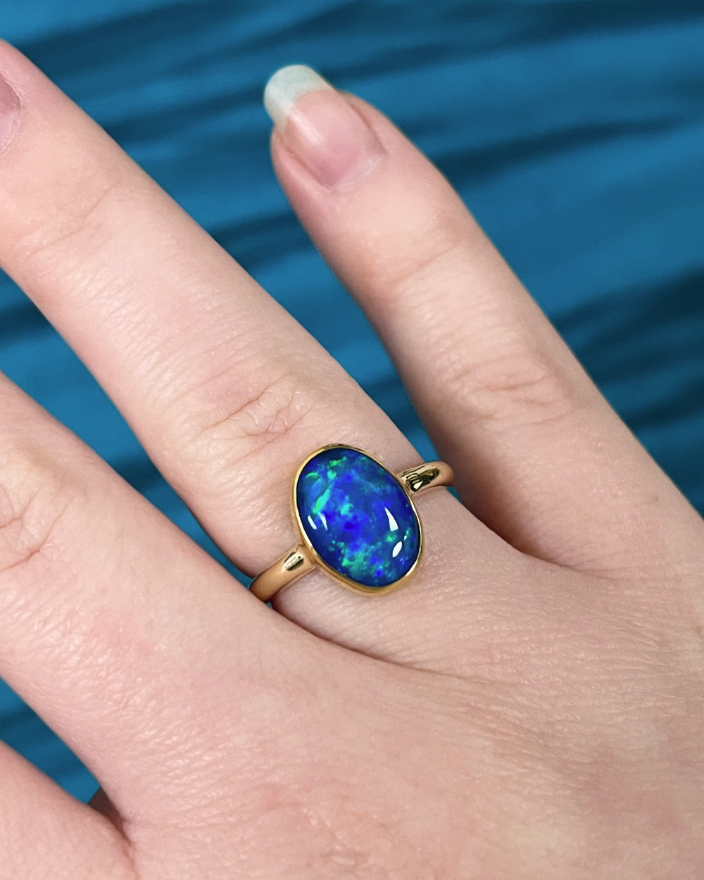 Oval Opal Ring