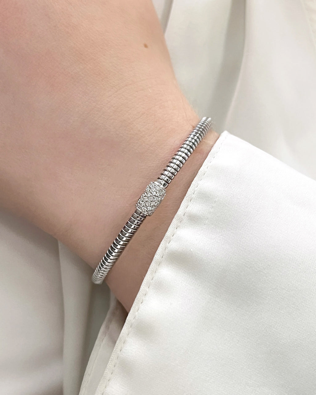 White gold bracelet