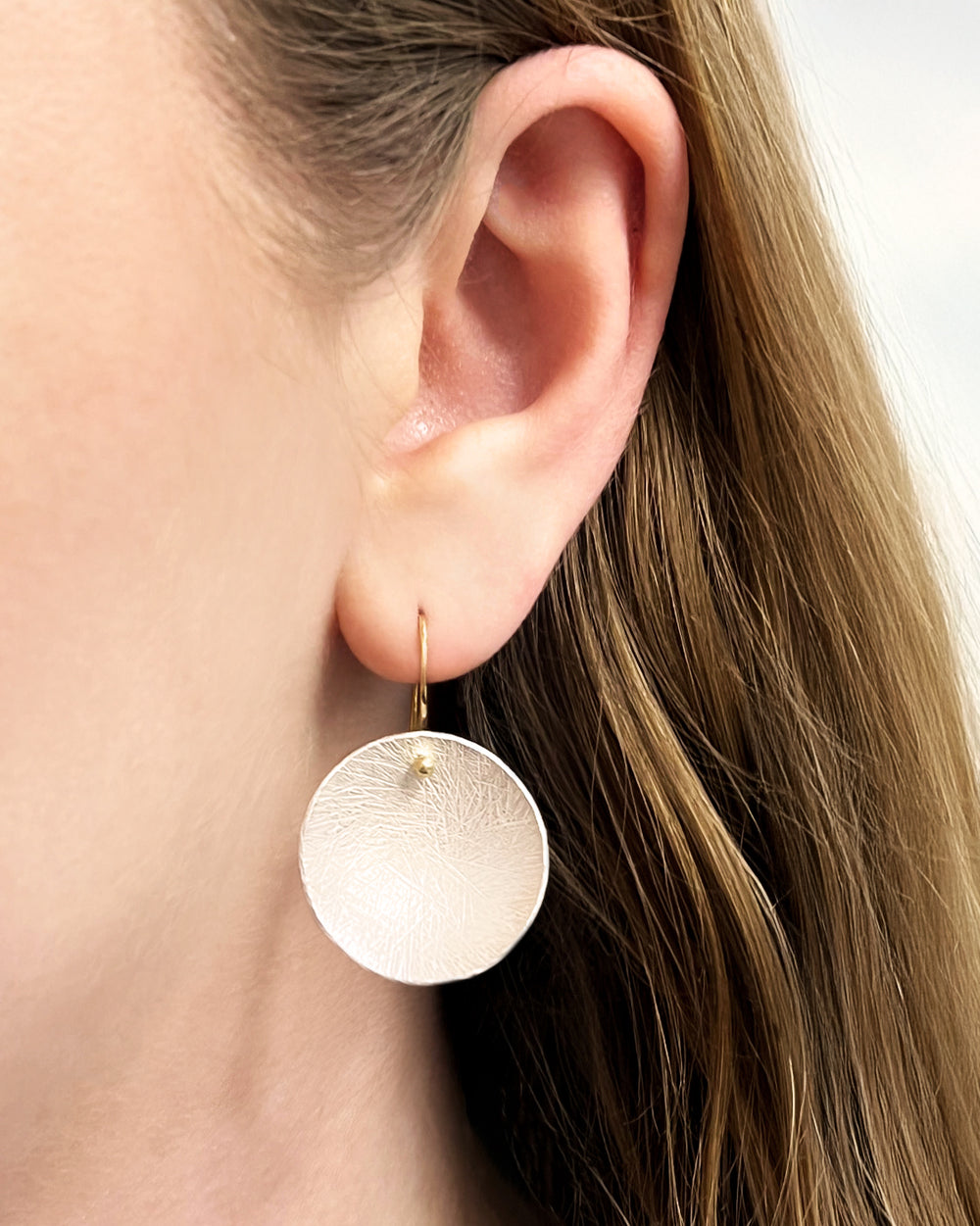 Textured Discs Earrings