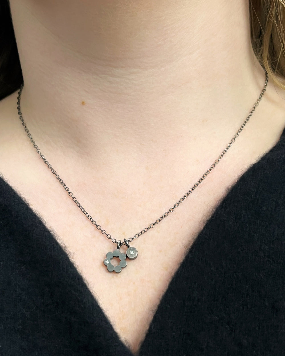 Flower and Dot Necklace