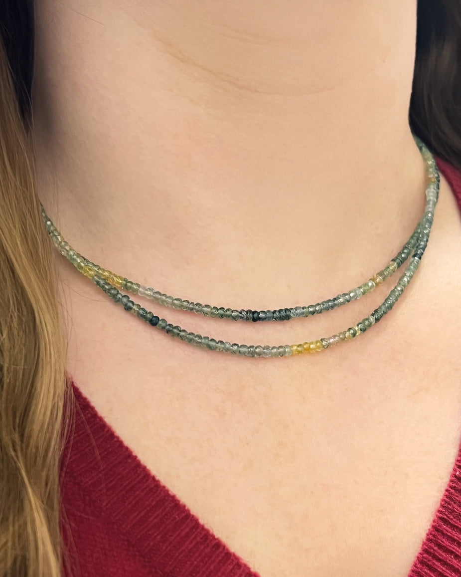 Montana Sapphire Beaded Necklace