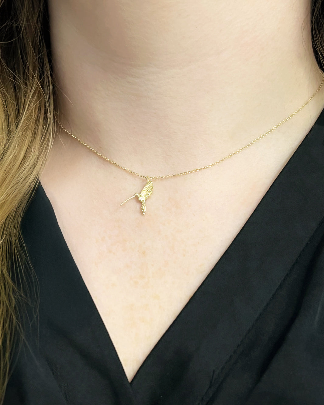 Gold and Diamond Hummingbird