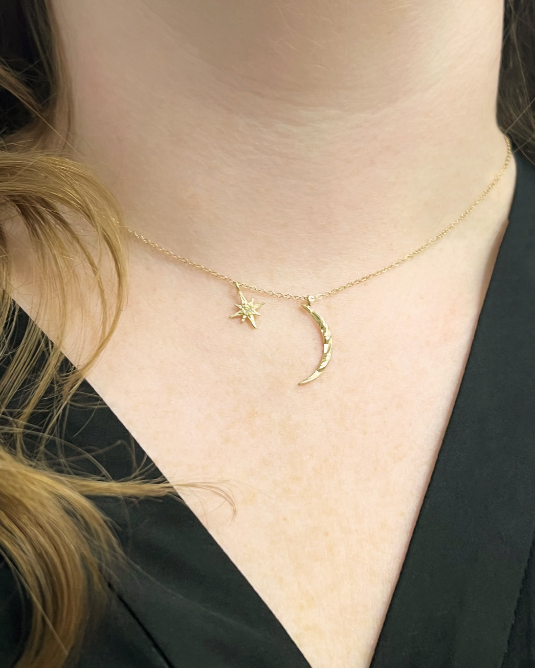 Star and Moon Necklace