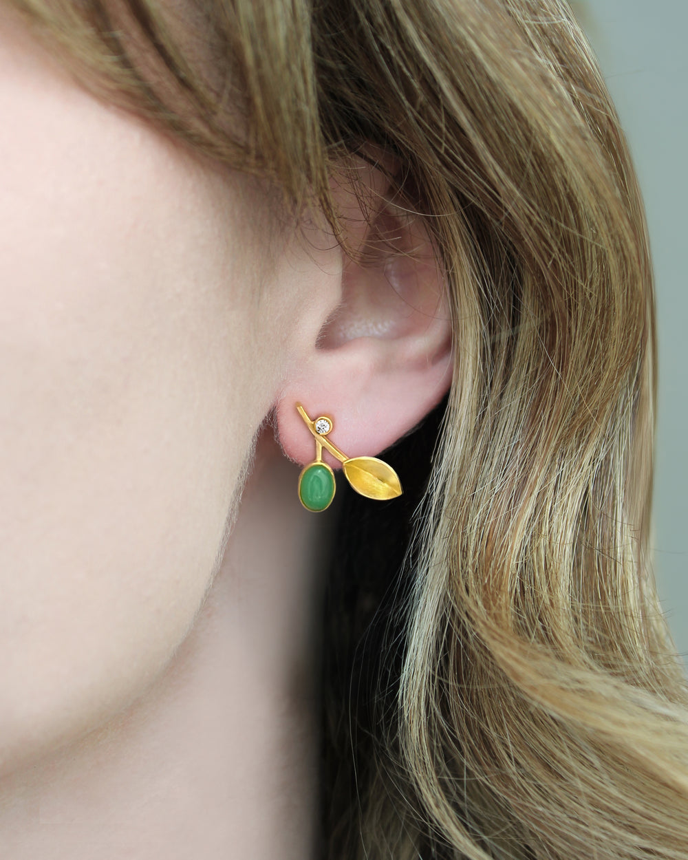 Chrysoprase Earrings