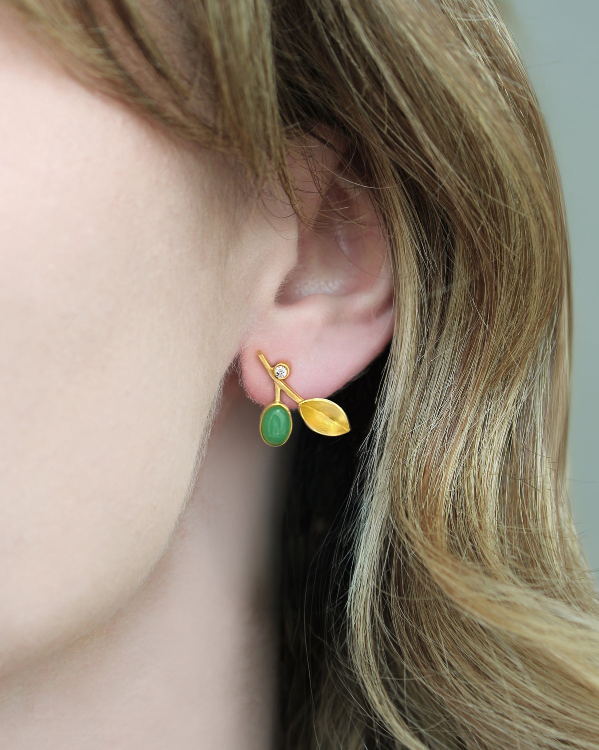 Chrysoprase Earrings
