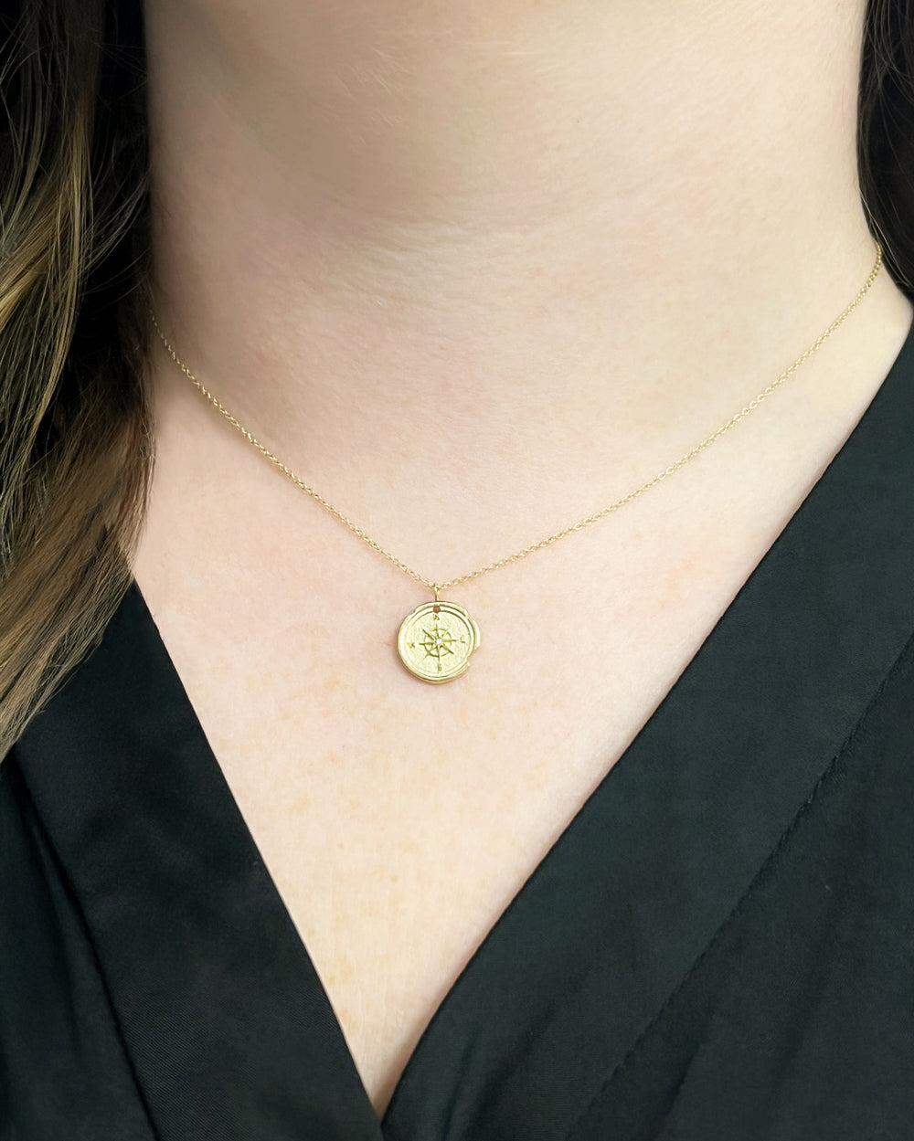 Delicate Compass Necklace