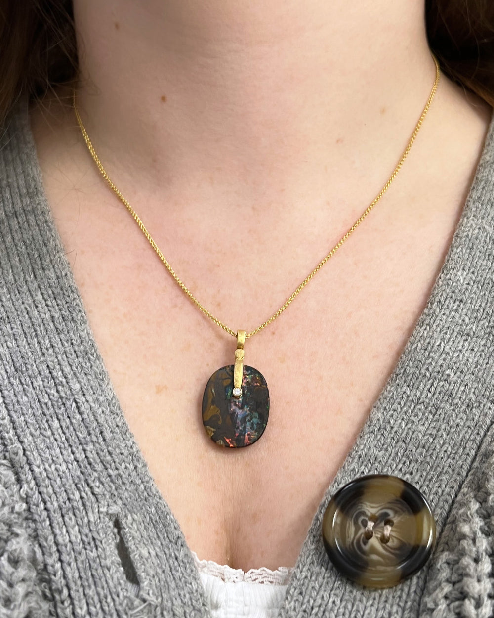Boulder Opal Sticks & Stones Pendant