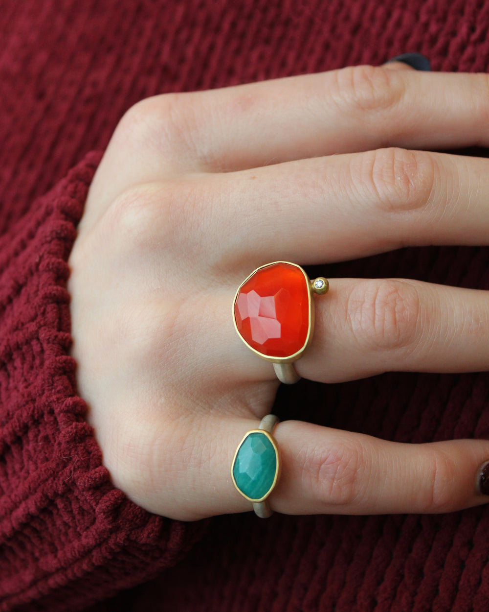 One of a Kind Carnelian Ring